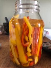 Quick Pickled Sweet Peppers