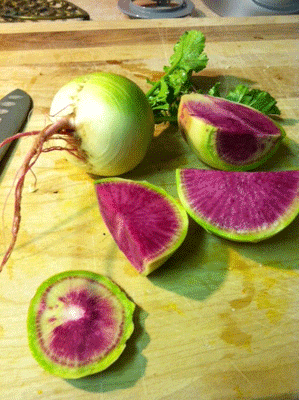 Ravishing Radishes Watermelon And Purple Daikon Fair Shares