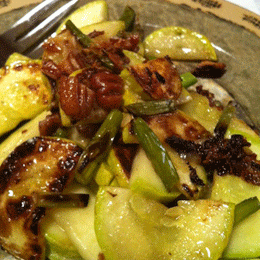 Garlicky Squash and Zucchini Pasta