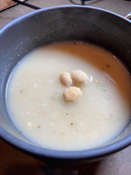 Mashed Potato Squash Leek Soup