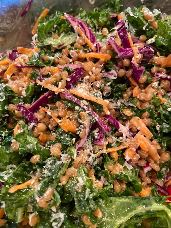 Kale Salad w/Wheat Berries