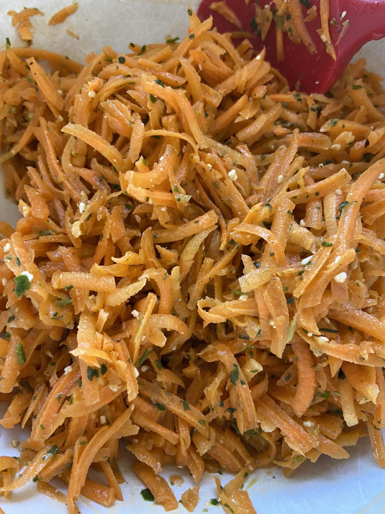 Quick Carrot Salad with Pesto