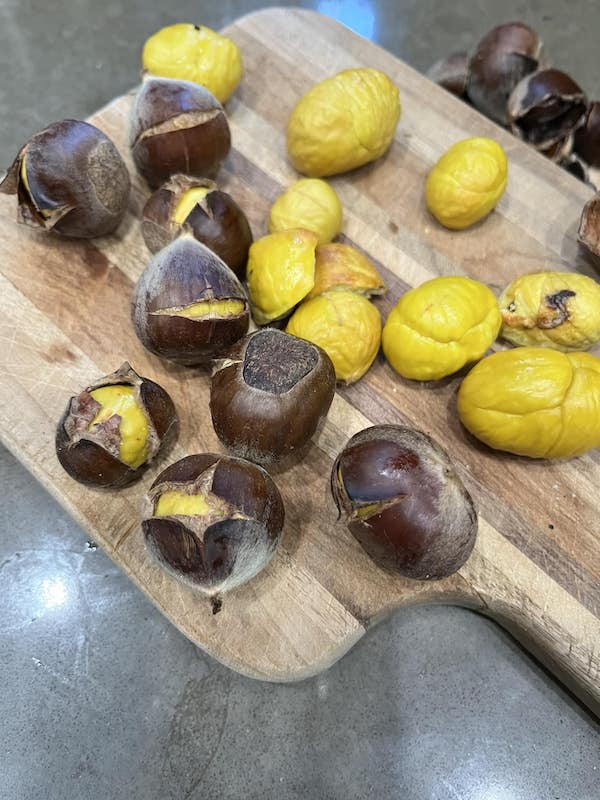 Chestnuts Roasting in the Airfryer
