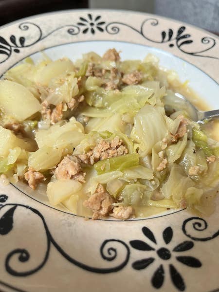 Cabbage Sausage Stew with Potatoes