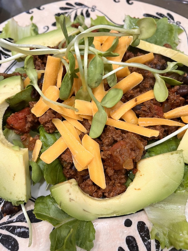 Bison Taco Salad