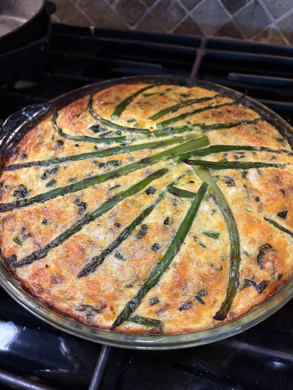 Asparagus and Ramp Frittata